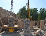 Yellow KP500S Pile Breaker Machine Hydraulic Concrete Cutter Square 280kN For