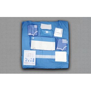 China Hospital Use Disposable Surgical Cardiovascular Drapes Pack / Kit Sterilized SMMS on sale