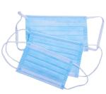 Health Protective Disposable Mouth Mask Anti Pollution Blue White Color