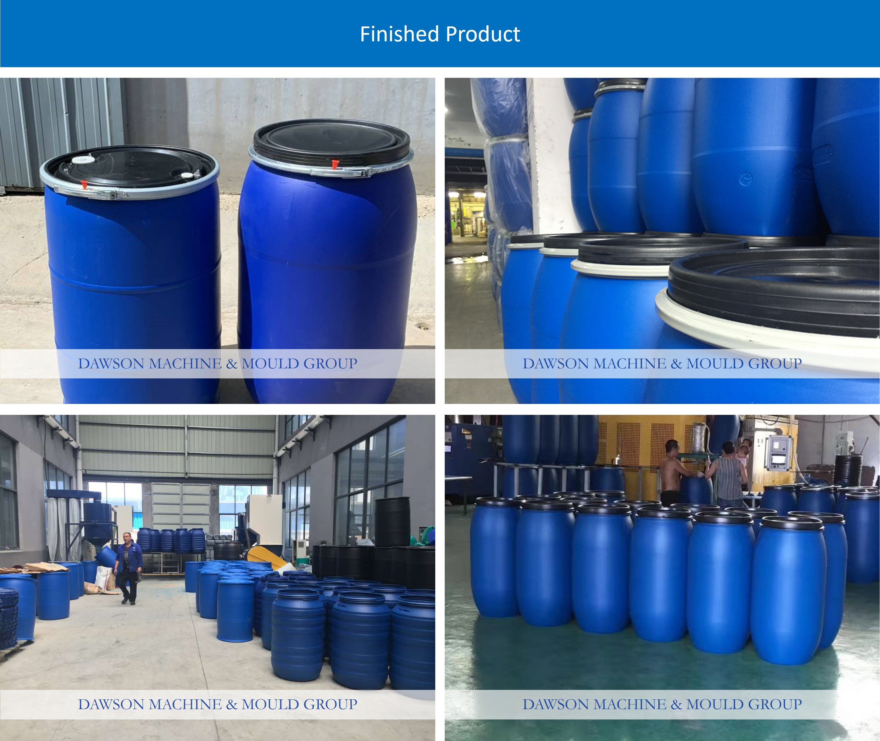 Chemical barrels Drum ABLD100 Blow Molding Machine 120L Hdpe Open Top Plastic Single die head Blow Molding Machine