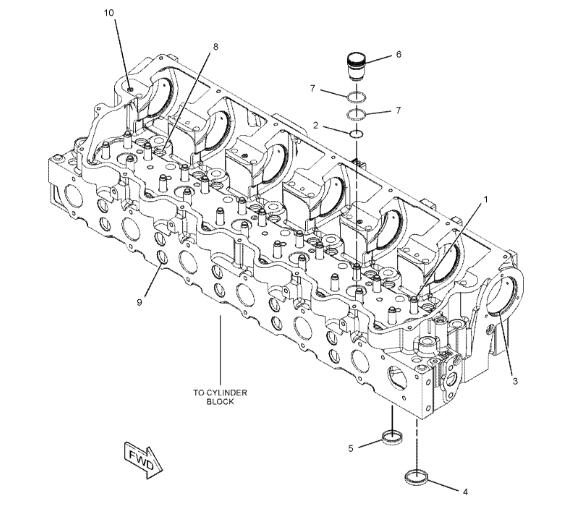 C15 C-16 C-18 Engine Cylinder Head Assembly 245-4324 Applied To 834G 385B Excavator Engine Parts