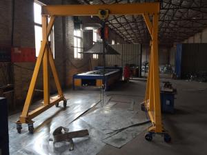 China Mini Portable Gantry Crane , Mobile Rubber Tyre Gantry Crane 1 - 10 Ton factory