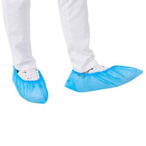 China PP Nonwoven Automatic Shoe Cover , Anti Pull Disposable Shoe Cover factory