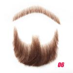 Real Hair Realistic Fake Beard and Moustache for Men Cosplay Invisible Mustache