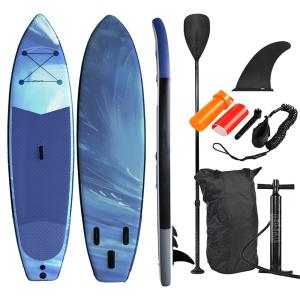 China Professional Stand Up Paddle Board Inflatable SUP Board Anti Slip 335*81*15cm Mat Size factory