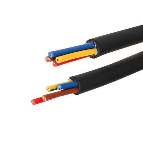 Flexible PVC Round Electrical Elevator Lift Cable with Knitting UV-Resistance
