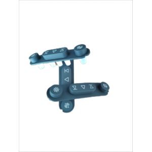 Customized silicone button laser engraving technology transparent waterproof