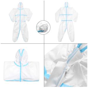 China Safety Isolating Disposable Protective Suit , Non Woven Protective Suit Coverall factory