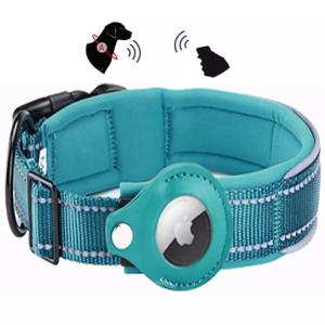 China Reflective GPS Polyester Pet Collars Leashes With Customizable Logo factory
