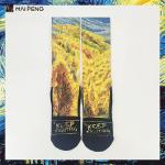 Blank Polyester Sublimation Printed Socks Digital Printed Socks Custom
