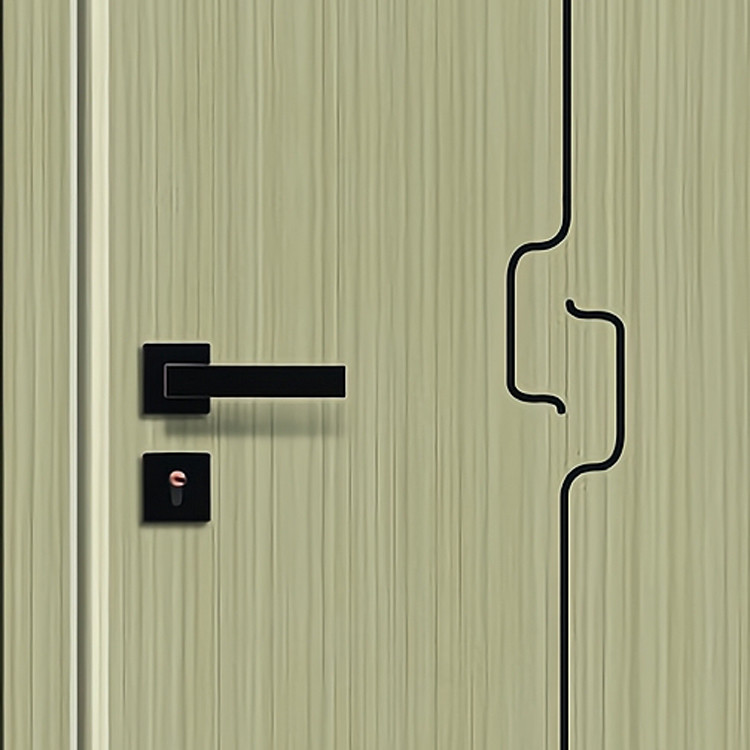 Walnut Veneer Soundproof Solid Core Interior Door