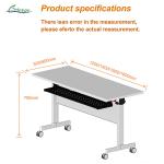 Customize Your Folding Table with 1.5mm Cold Rolled Steel Leg Wooden Furniture