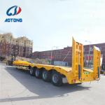 2 Axle 28 Tons Lowbed Lowboy Truck Trailer Semi Trailer for Heavy Equipment