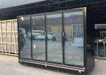 3000mm 4 Solid Door Display Freezers 3120mm Cabinet Height 2080 Remote Type