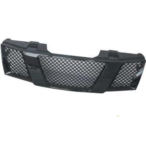 China Modified Nissan Navara Parts Gloss Black Front Mesh Grill For Navara NP300 factory