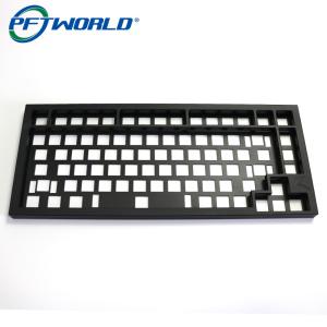 China Custom Aluminum Keyboard Milling Parts with Black Oxidation Processing Services factory