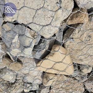 China Q195 Steel Wire Galvanized Hexagonal Gabion Netting For River Protection And Farm House Fencing factory