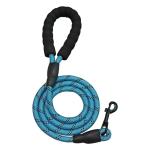 1.5m Pet Reflective Rope Leather Nylon Dog Cat Running Leash