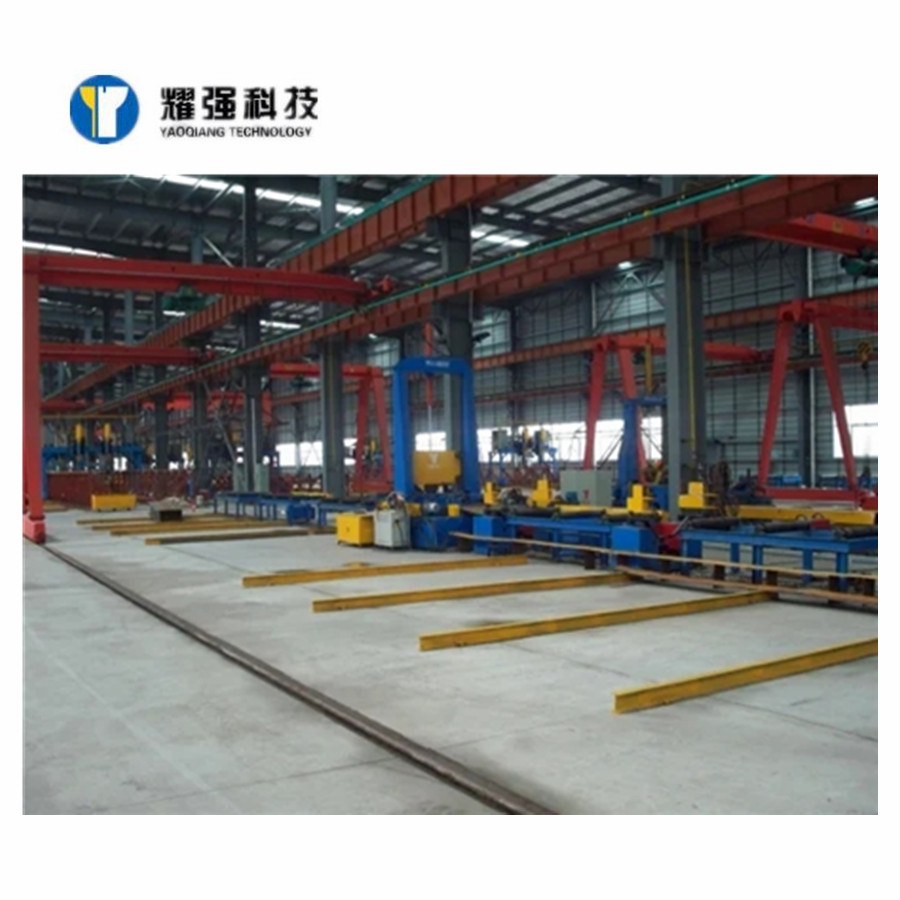 TIG MIG Assembly H Beam Welding Production Line Machine With Automatic Spot Welding