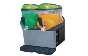 China Plastic Two-Tank Stainless Steel Slush Machine XC224 For Snack Food Bar factory