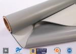 Industrial Fireproof Fiberglass Fabric , 510g Single Side Rubber Coated