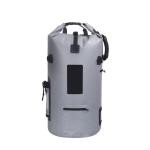 Grey Outdoor Waterproof Bag , Waterproof Climbing Backpack Wet Dry Separation