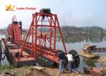 Customized Design Bucket Dredger 12000L Fuel Tank Capacity 730mm Center Distance