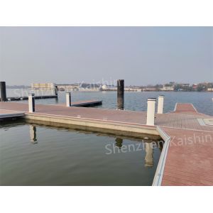 Stable HDPE Commercial Floating Docks Composite Decking Floating Dock