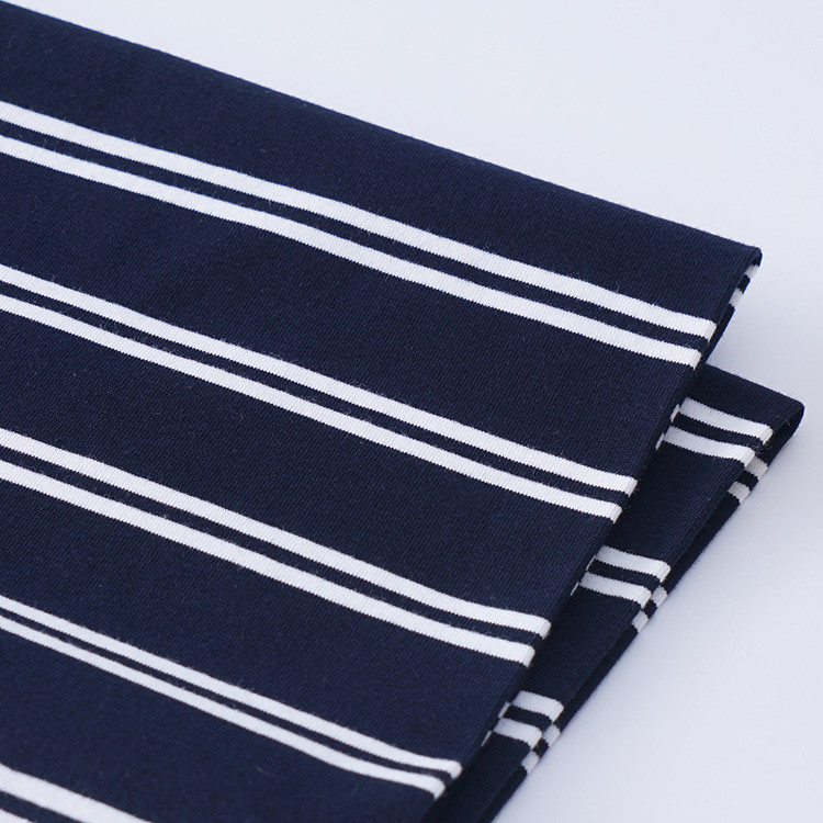Heathy And Soft Fashionable Easy To Care Striped Knit Fabric For Tracksuit