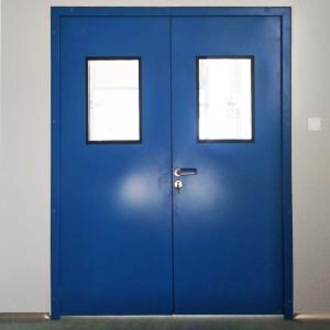 China Stainless Steel Clean Room Door Environmental Protection Double Swing Door For Hospital factory