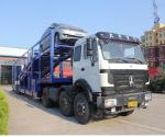 AOTONG 2 double axles 6 units Electric SUV car carrier semi trailer for customer
