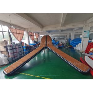 China 20cm Double Wall Fabric Material Y Shape Floating Pontoon Boat Jet Ski Platform , Inflatable Floating Jetski Dock factory
