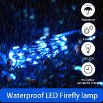 IP65 Battery Copper Wire Lights 3M Blue String Lights For Bedroom