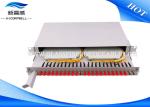 LC FTTH Optical Termination Panel , 12 24 48 96 Port ODF Fiber Optic Termination