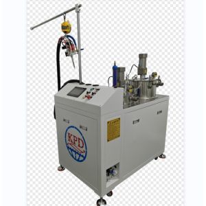Sealing and Bonding of V-Filters with Semi-Automatic PU Dosing Machine