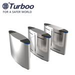 Fingerprint Pedestrian Access Control Turnstile Anti Bump 550mm Width