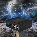 OEM Ethernet Industrial Switch 8 Port Unmanaged Giga Port Switch