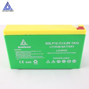 China XDLP12-7 Deep Cycle 12v 7ah Lithium Ion Battery For RV Battery Car Yacht Party factory