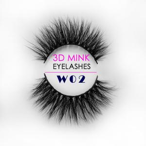 China Black Color 25MM Mink Lashes 100% Handmade Craft Customized Thickness factory