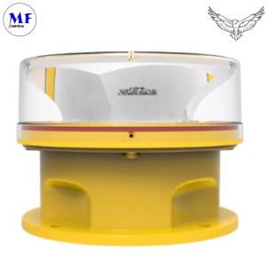 China Red Aeronautical LED Aviation Obstruction Light for Long-lasting Marking Obstacles with Yellow color and Aluminum factory