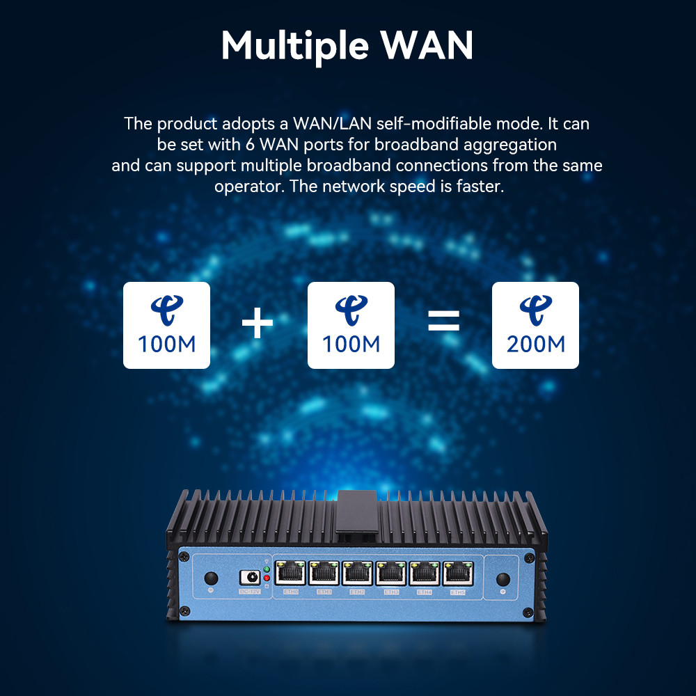 Intel Core i3 6100U Firewall Mini PC With Linux Single DDR4 Up To 16GB And GPIO