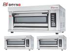 Industrial Commercial Kitchen Oven Double Deck Four Trays Gas Oven Baking