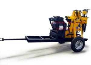 China 180m Small Trailer Mounted Portable Borehole Drilling Rig For Surface Water Well Drilling factory