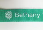 Mint Green Lanyard / Screen Printed Lanyards With Environmental Protection