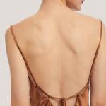 Customized Satin Short Dress Backless Slip Mini Dresses For Women