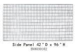 Inventory Shrinkage Pallet Rack Security Enclosure 96*42*96 Inch Grey Color