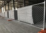 8'x14' chain link fence panels for construction site heavy duty design cross