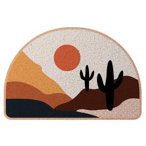 China 38CM*58CM Printed Non Slip Door Mat Indoor Remove Moisture Foam Door Mat factory