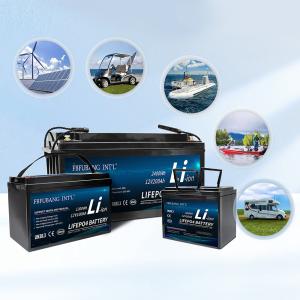 China Built In Smart BMS Lifepo4 Battery Pack , 12v 200ah Solar Rechargeable Battery factory