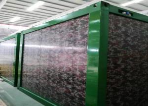 China Standard Army Green Flat Pack Container House 6000mm * 2438mm * 2891mm factory